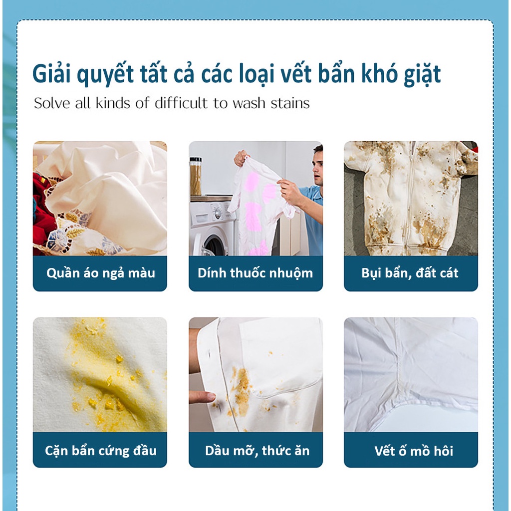 Bột Tẩy Trắng, Tẩy Màu Vết Ố Quần Áo Xinuo - hộp 250g