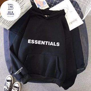 Áo hoodie nam nữ hình chữ essentials có big size vải nỉ bông cao cấp
