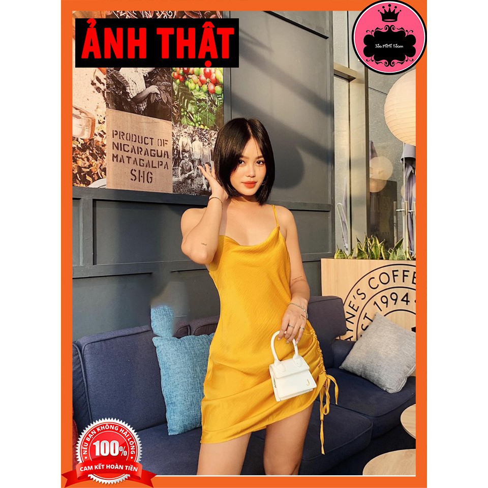 ĐẦM BODY THUN - VÁY 2 DÂY CÓ MÚT NGỰC FREESIZE CHẤT LỤA GÂN - MYDRESS | BigBuy360 - bigbuy360.vn
