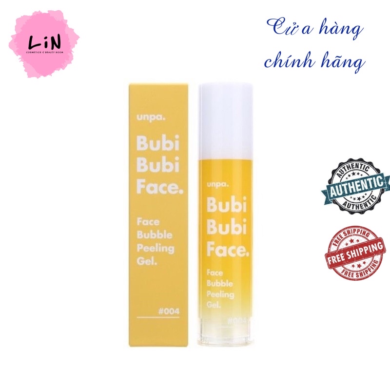 Gel sủi bọt tẩy da chết thải độc Unpa Bubi Bubi Face