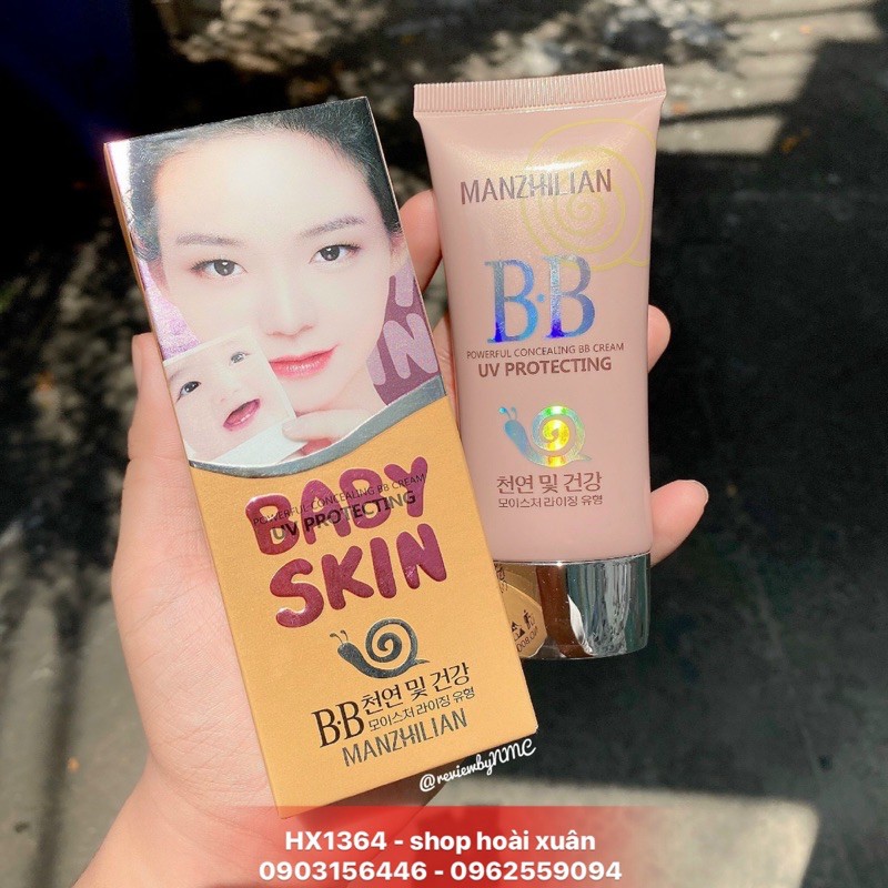 Kem che khuyết điểm BB cream Manzhilian Baby Skin UV PROTECTING ỐC SÊN - HX1364