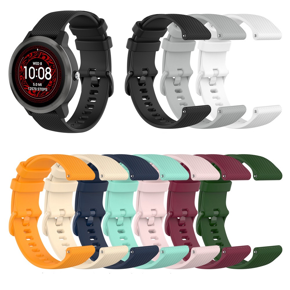 Dây đeo silicon họa tiết lưới 20mm cho đồng hồ thông minh Huami Amazfit GTS 2 mini 2e gts2