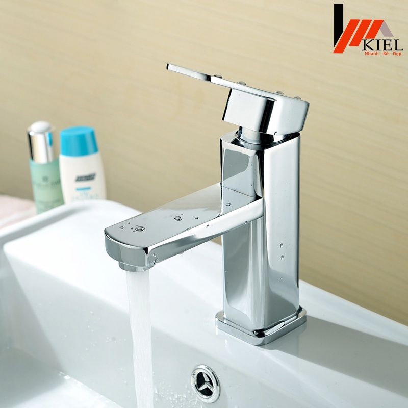 Vòi rửa mặt lavabo vuông nóng lạnh cao cấp  đảm bảo 100% inox  304  .