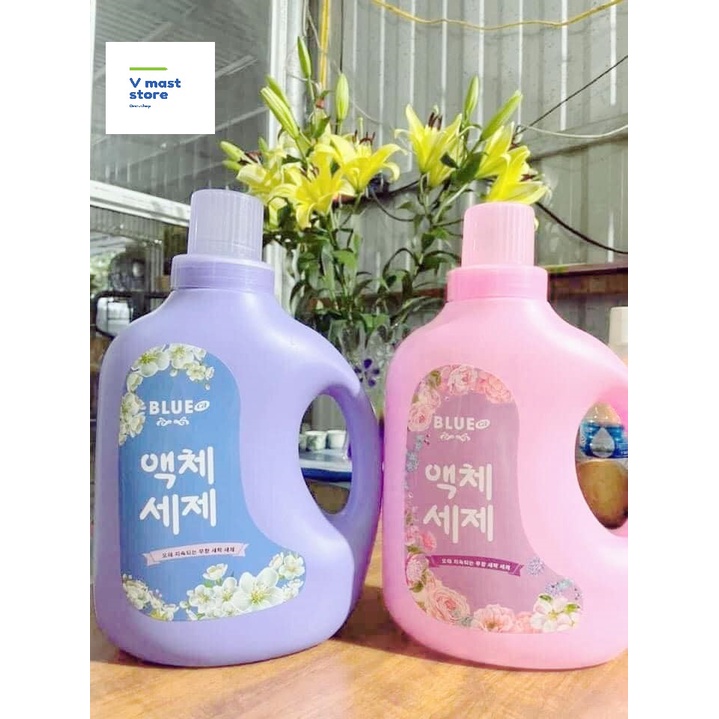 Nước giặt Blue Hàn Quốc, Nước Hoa Hồng giặt thơm lâu với hương thảo mộc