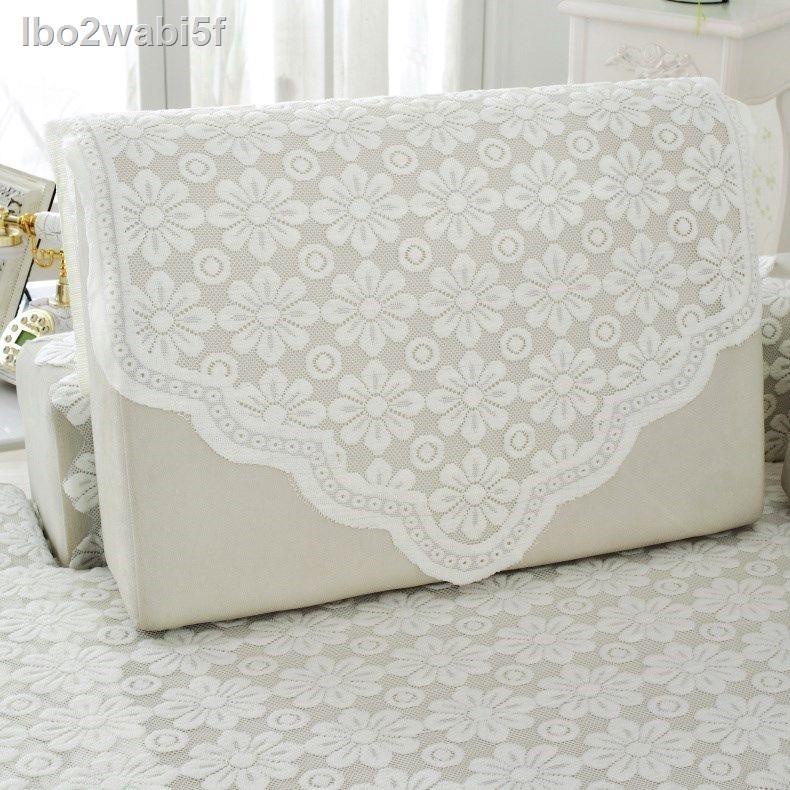 ❧ ┅ lbo2wabi5fBàn gạc bàn vải lưới ren nhà hình chữ nhật trang điểm cà phê khăn trải ghế sofa đệm bầu dục làm