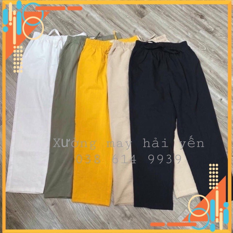 Quần baggy đũi xẻ gấu