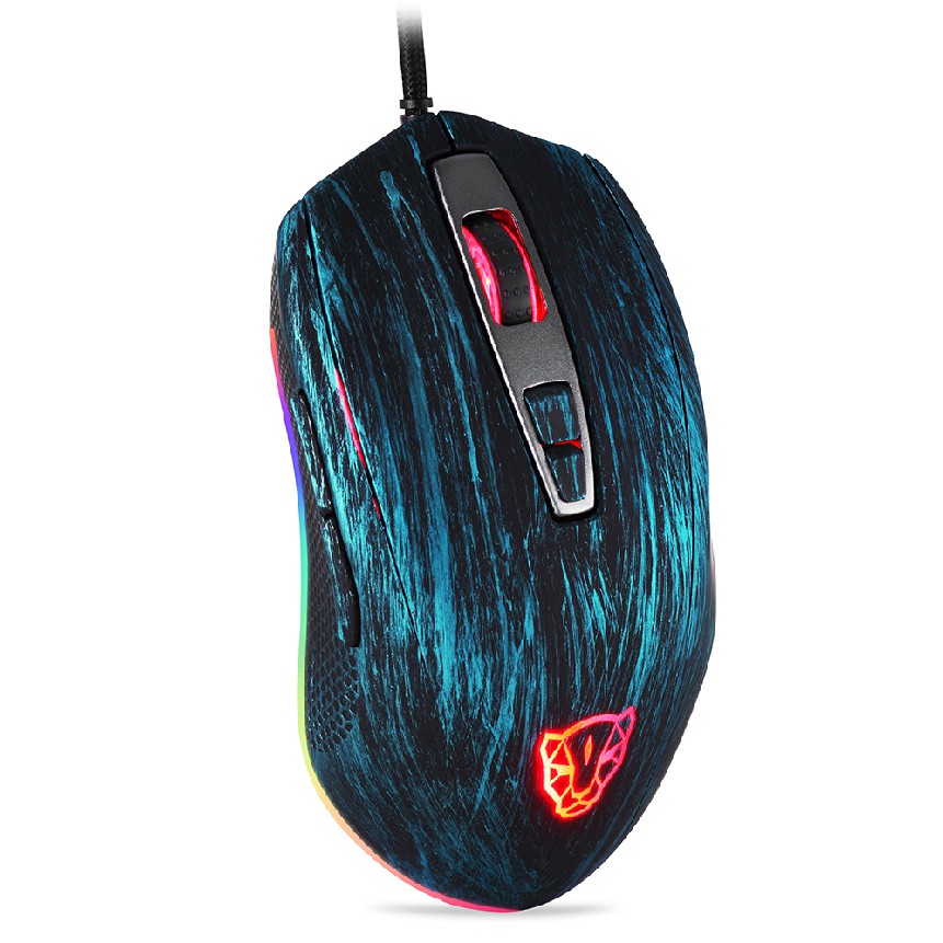 Chuột Motospeed V60 5000DPI Gaming USB Wired Optical RGB màu Đen