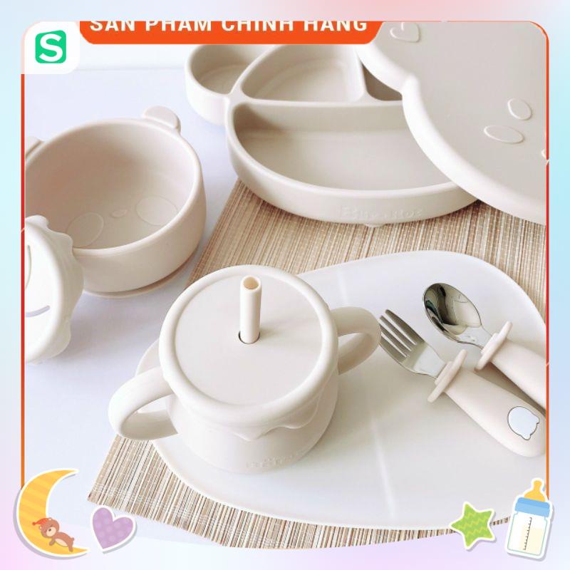 Khay gấu / Khay gấu có nắp / Đĩa gấu / Yếm Bar Rot cho bé