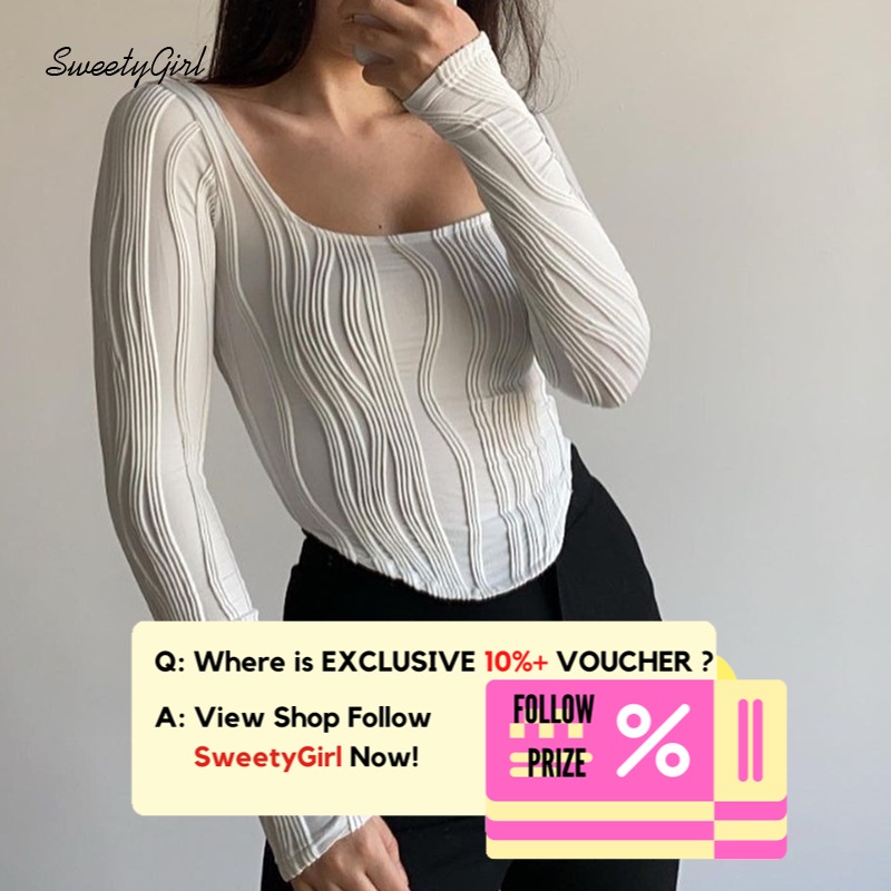 Áo Thun Dệt Kim Tay Dài Cổ Tròn Dáng Ôm Màu Trơn Thời Trang 2022 Dành Cho Nữ