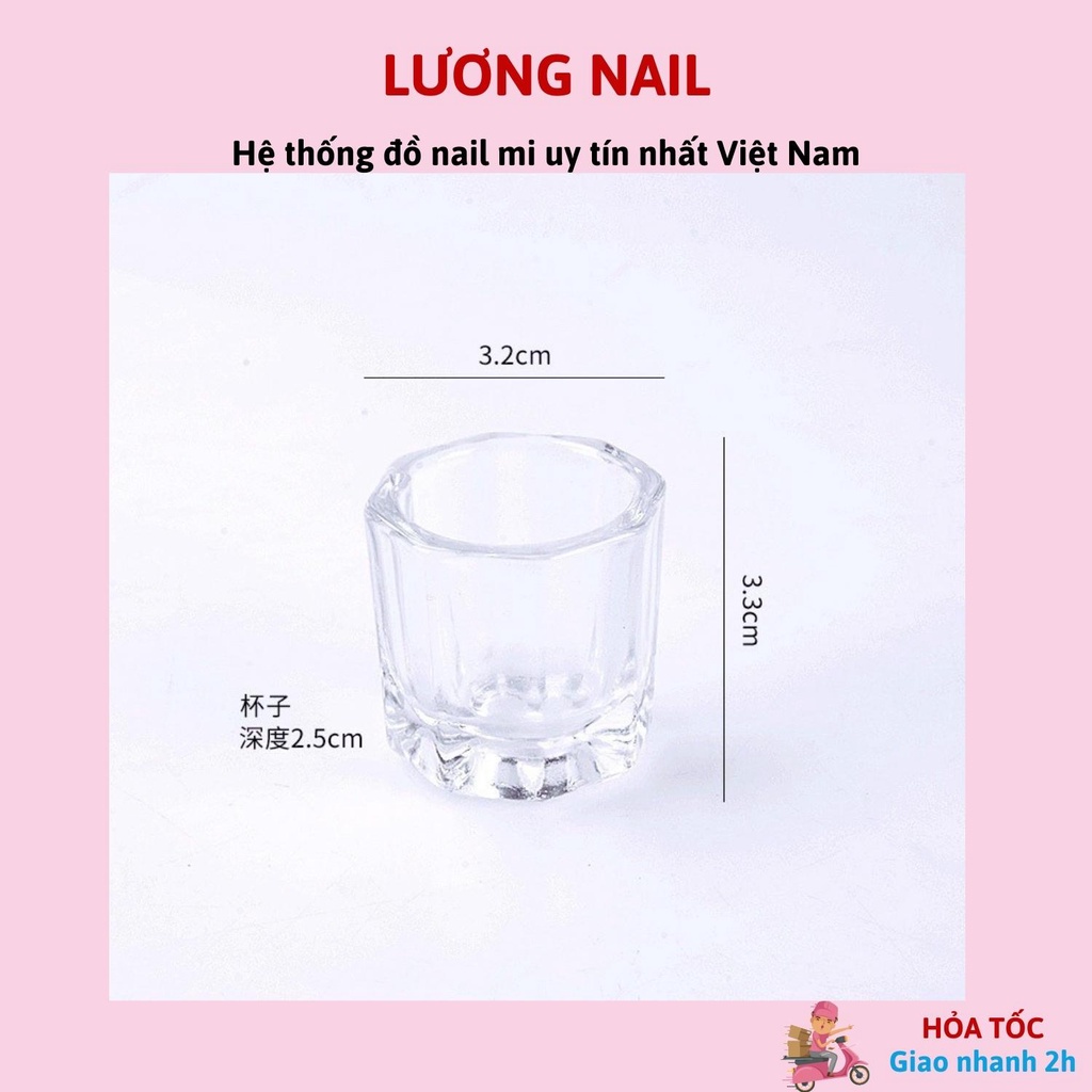 Cốc đựng lưu huỳnh/aceton/dung dịch loại thủy tinh