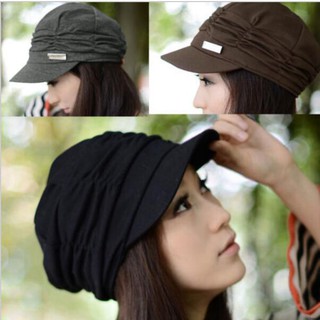 Thời trang mới nữ bện ấm baggy mùa đông bò đan móc mũ trượt tuyết