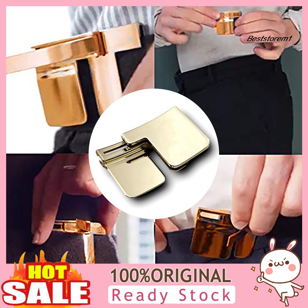 Khóa kẹp thắt lưng vô hình cho váy quần bằng kim loại