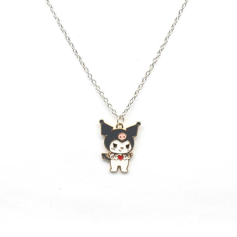 SANRIO Vòng cổ Mặt Hình Kuromi Hoạt Hình Dễ Thương Cho Nữ