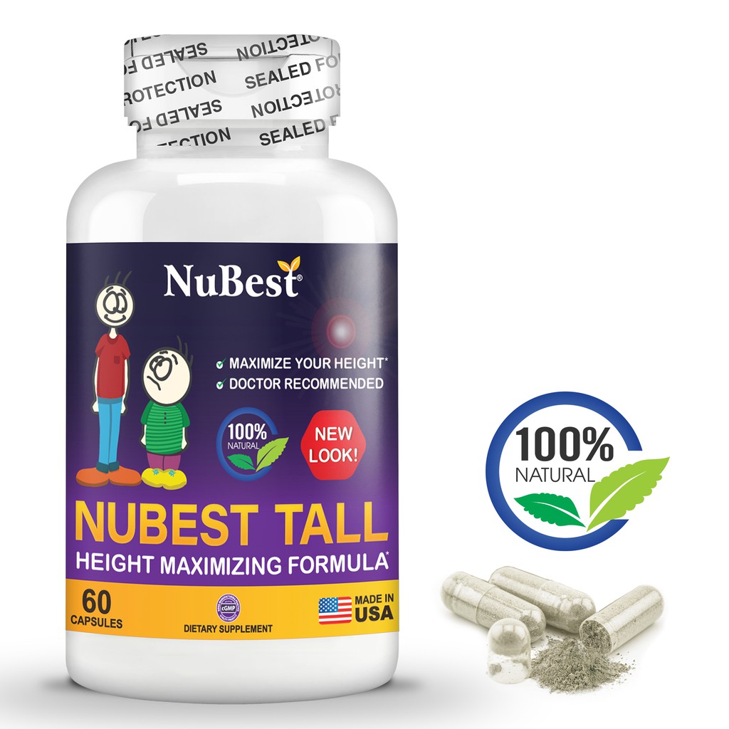 [Combo 6 Tặng 2] Thực Phẩm Bảo Vệ Sức Khoẻ Hỗ Trợ Tăng Chiều Cao Của Mỹ NuBest Tall Hộp 60 viên | BigBuy360 - bigbuy360.vn