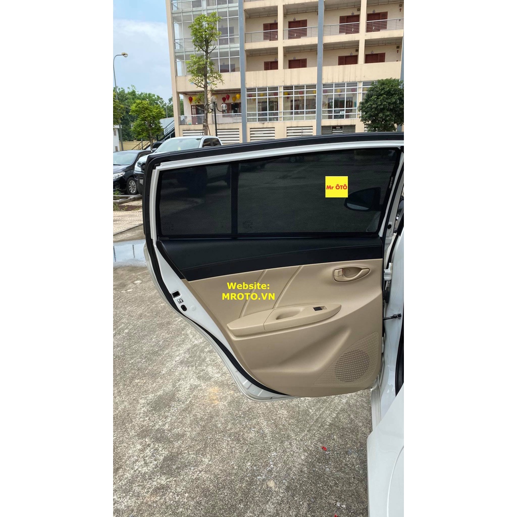 Rèm Che Nắng Xe Toyota Yaris cuối 2013-2018 - chống UV - Loại 1 Mr Ô Tô - Bảo hành 2 năm