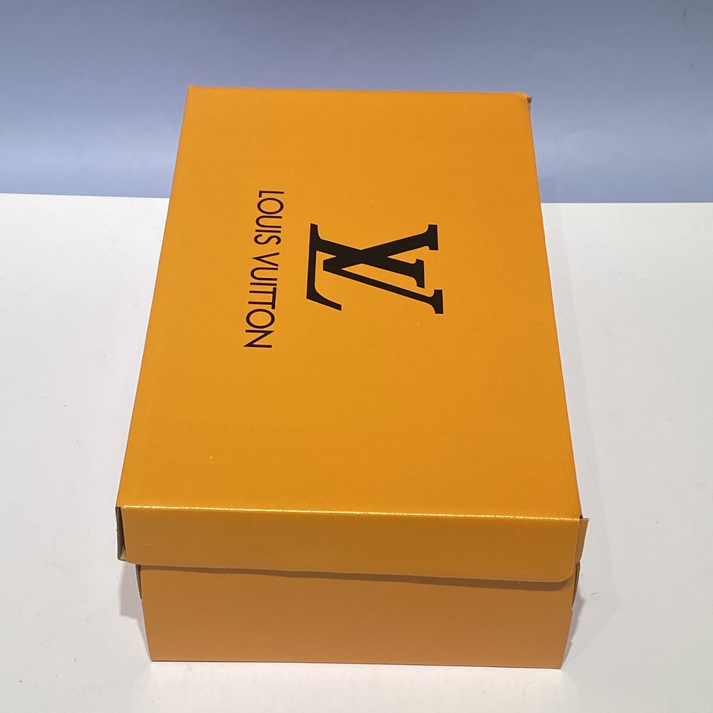 ⚡ Combo ⚡ Hộp Giấy Carton đựng giày dép, Hộp mũ Louis Vuitton + Bill thẻ + Giấy gói Nhật xịn chuẩn Fullbox
