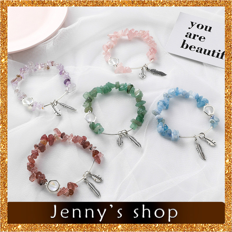 ✨Jenny’s shop✨ Vòng tay lông vũ cổ điển phong cách quốc gia đầy màu sắc