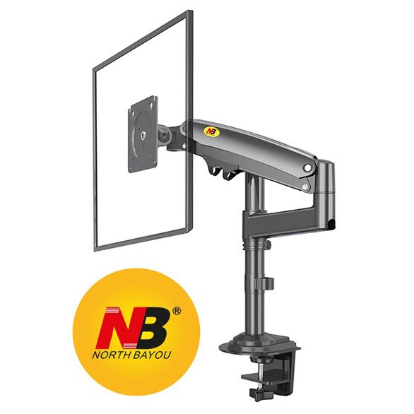 Giá Treo Màn Hình NB H100 22 - 35 Inch - Tay Treo Màn Hình Máy Tính Gắn Bàn Xoay 360 Độ