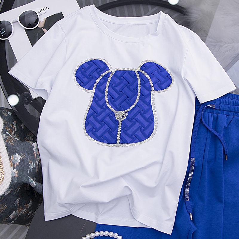 Bộ Đồ Thể Thao Ngắn Tay Thời Trang Mùa Hè Phong Cách Phương Tây Dành Cho Nữ