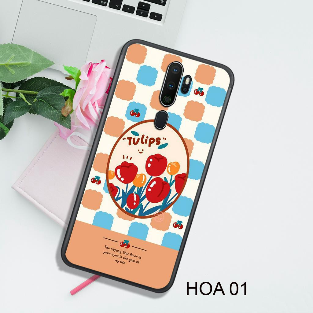 Ốp Lưng  OPPO A5 2020 - A9 2020 - F5 - F7 - F11 - F11 PRO , In Hình HOA, Màu Sắc Bắt Mắt.