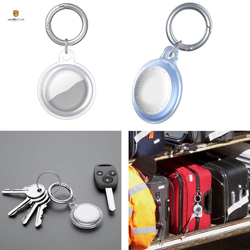 Vỏ bảo vệ hộp sạc tai nghe bằng TPU trong suốt chống thất lạc kèm vòng đeo tay tiện dụng