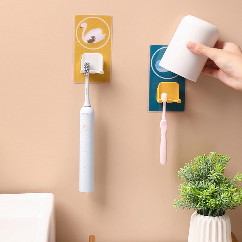 Giá đỡ đựng bàn chải đánh răng cốc và khăn tắm gắn tường tiết kiệm không gian đa năng