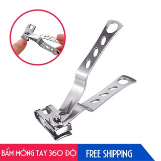 Bấm móng tay xoay 360 độ vô cùng dễ dàng và tiện lợi cho người lớn và trẻ em