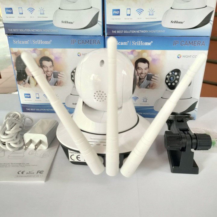 [RẺ NHẤT SÀN] CAMERA 3 RÂU SRIHOME SP029 8LED 2.0Mpx FHD 1080P KHÔNG DÂY - CÓ MÀU BAN ĐÊM | BigBuy360 - bigbuy360.vn
