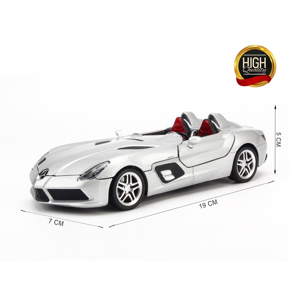 Mô hình xe ô tô Mercedes-Benz GTR, SLR, SLS, S Class 1:24