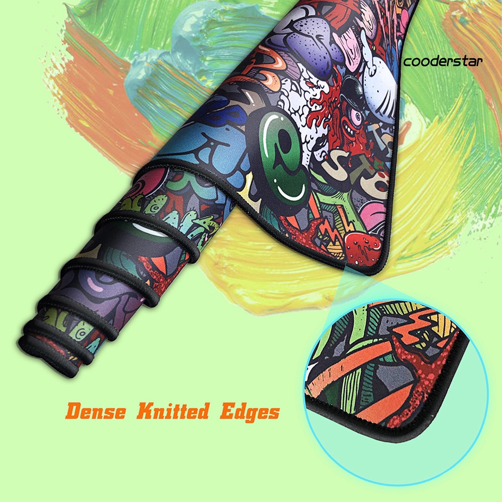 Tấm lót chuột và bàn phím máy tính cỡ lớn chống trượt in họa tiết Graffiti Zuoya