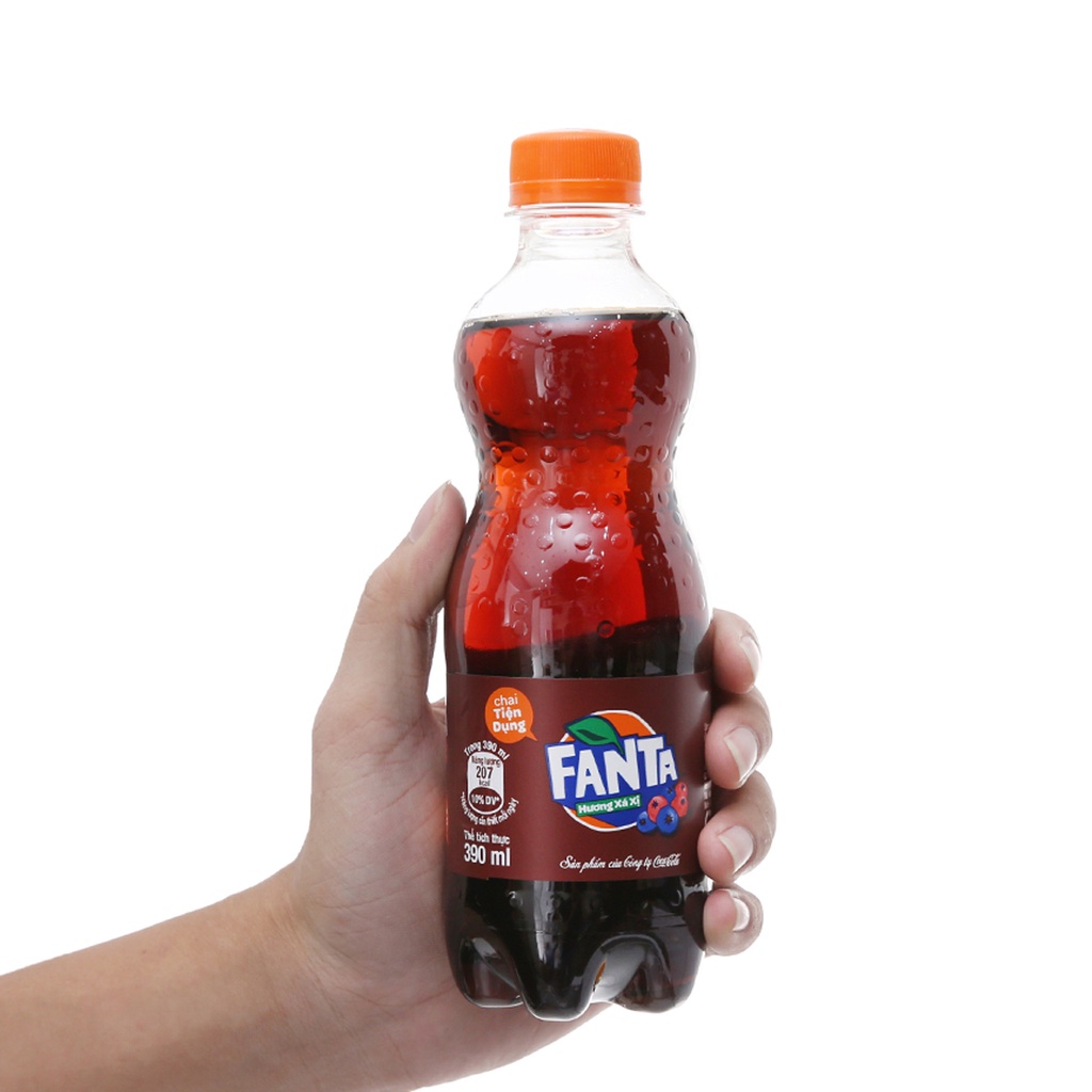 LỐC 6 CHAI NƯỚC NGỌT HƯƠNG XÁ XỊ FANTA 390ML