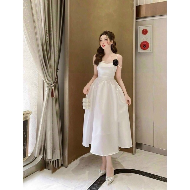 đầm xoè cúp ngực trsiêu sexy cho bạn nữ đi chơi đi tiệc,váy 2 dây tôn dáng tôn da sieu xinh
