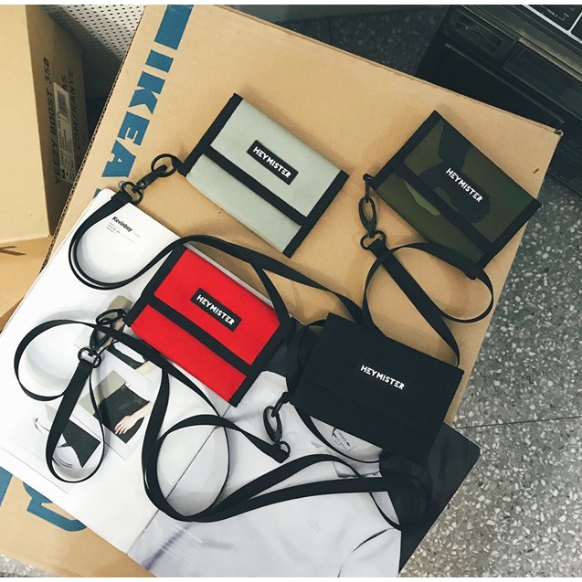 HeyMister - Ví thời trang vải Canvas chống nước cao cấp HM14