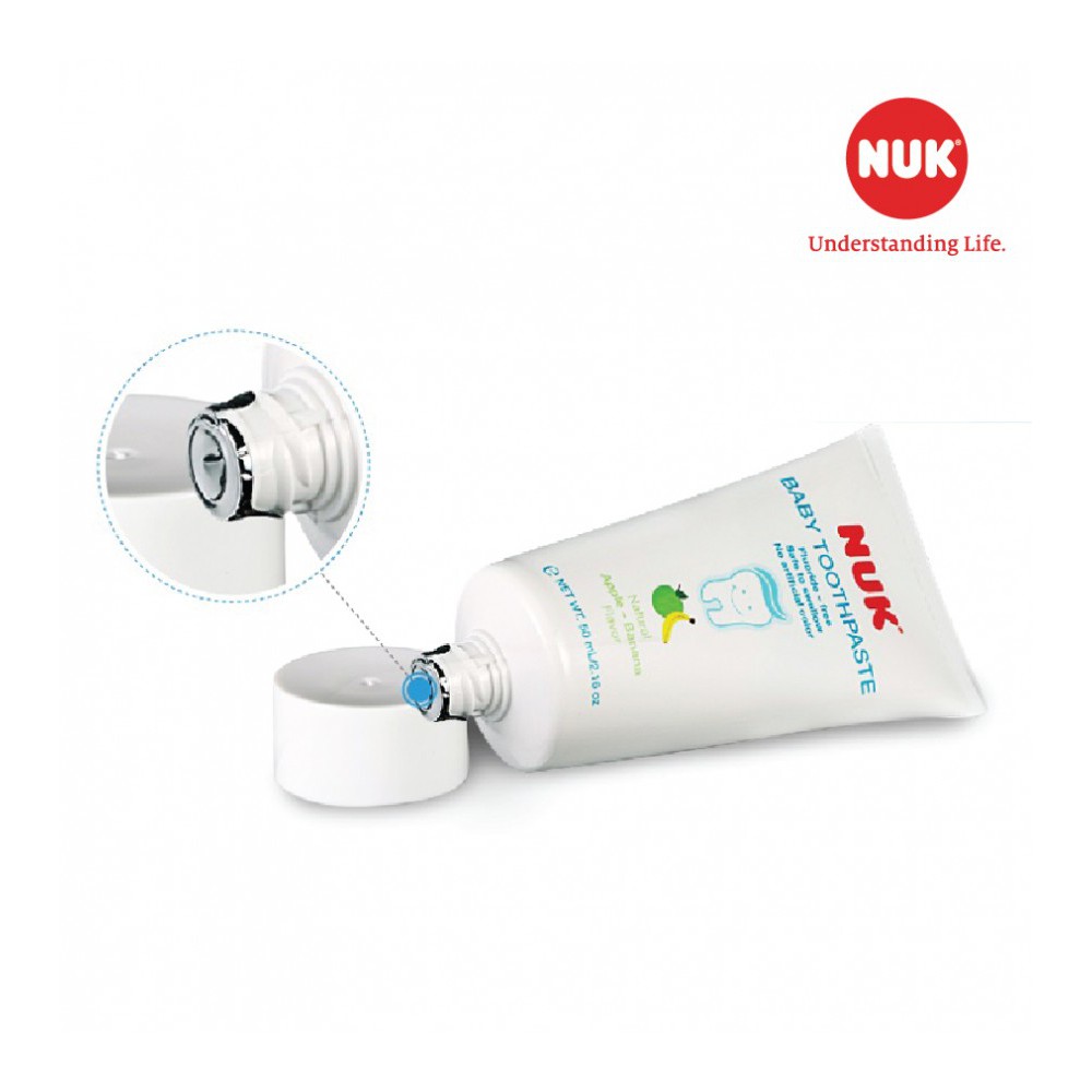 [CHÍNH HÃNG] Kem đánh răng trẻ em không Flouride NUK 3-36 THÁNG (50ML)