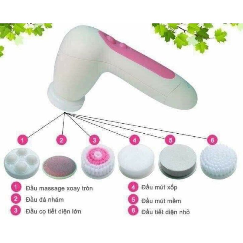 Máy rửa mặt matxa 5 in 1