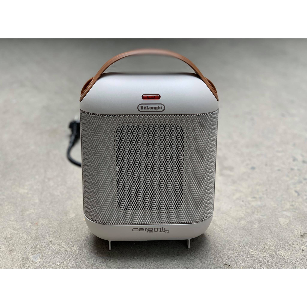 Máy sưởi gốm Delonghi mini 1800W, làm ấm nhanh, không gây khô da, dùng cho phòng 15-20m2. GEM - Hàng Đức