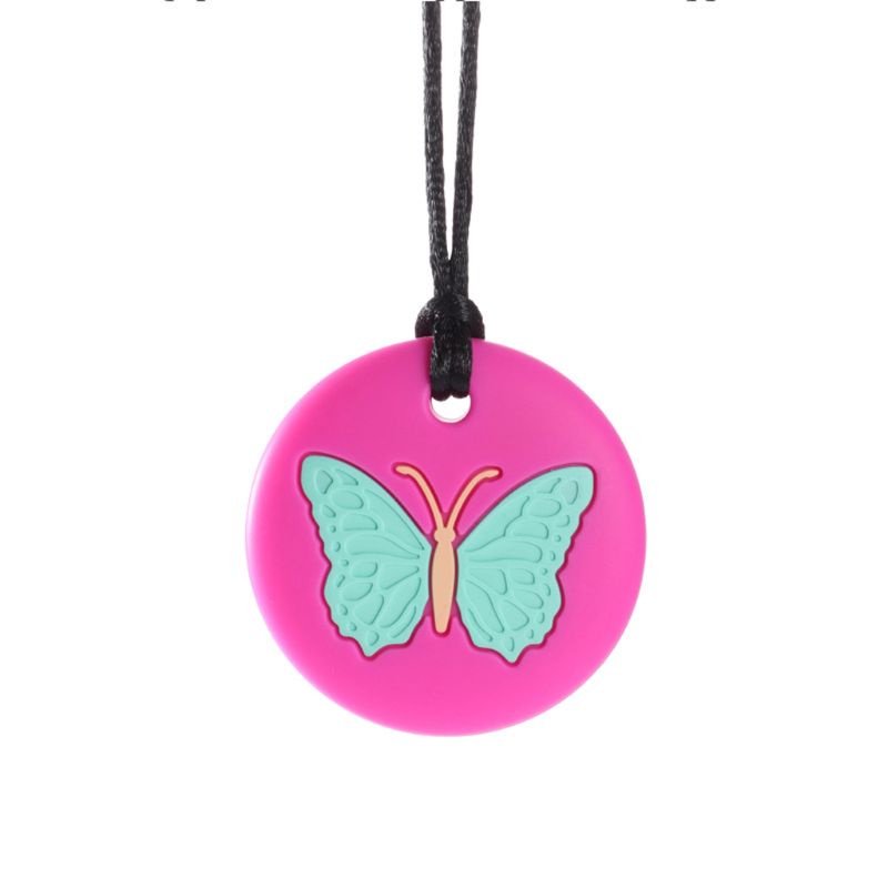 Đồ Chơi Nhai Gặm Vòng cổ Bằng Cao Su Silicone Có Thể Tái Sử Dụng