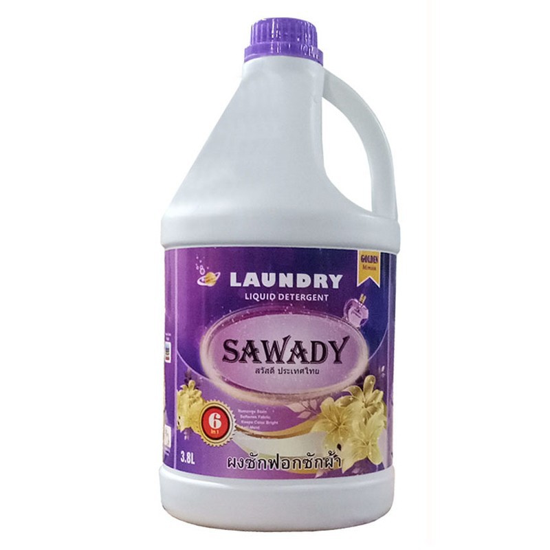 [Giặt xả - Sạch thơm] Nước Giặt Xả 6 trong 1 Thái Lan Sawady 3,8L (nhiều mùi hương)