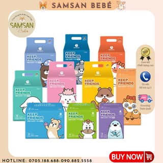 Tã bỉm dán quần enblanc keep friends 🔥 mẫu mới 🔥 tã bỉm nội địa hàn quốc siêu thấm hút size s40/m32/l28/xl24