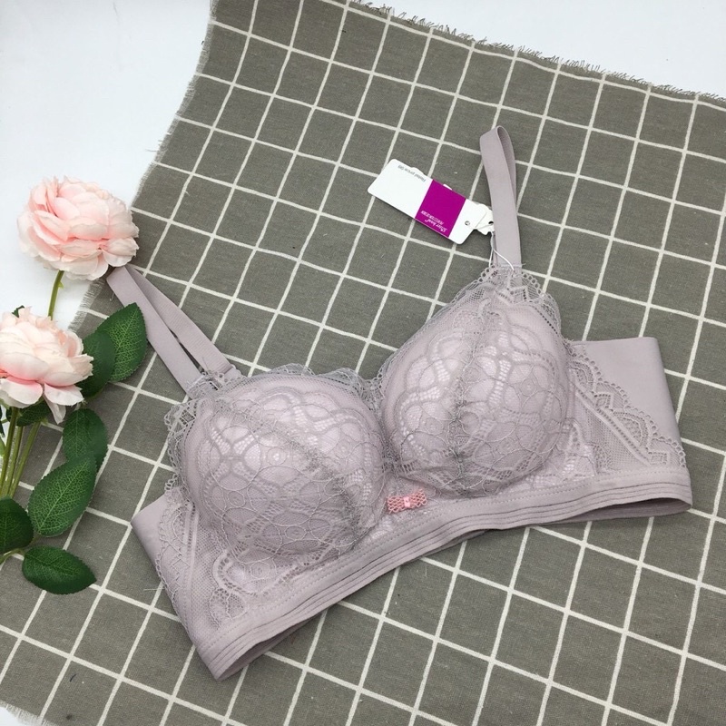 Áo lót đẹp, áo ngực nâng ngực ren đệm dày 8139 có video thật Shop tự quay ạ