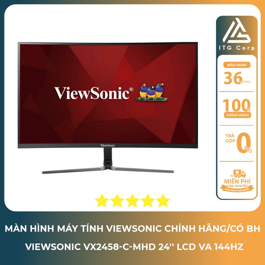 Màn hình Viewsonic VX2458-C-MHD 24'' LCD VA 144Hz – Hàng chính hãng