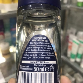 LĂN KHỬ MÙI NIVEA MEN COOL KICK 50ml
