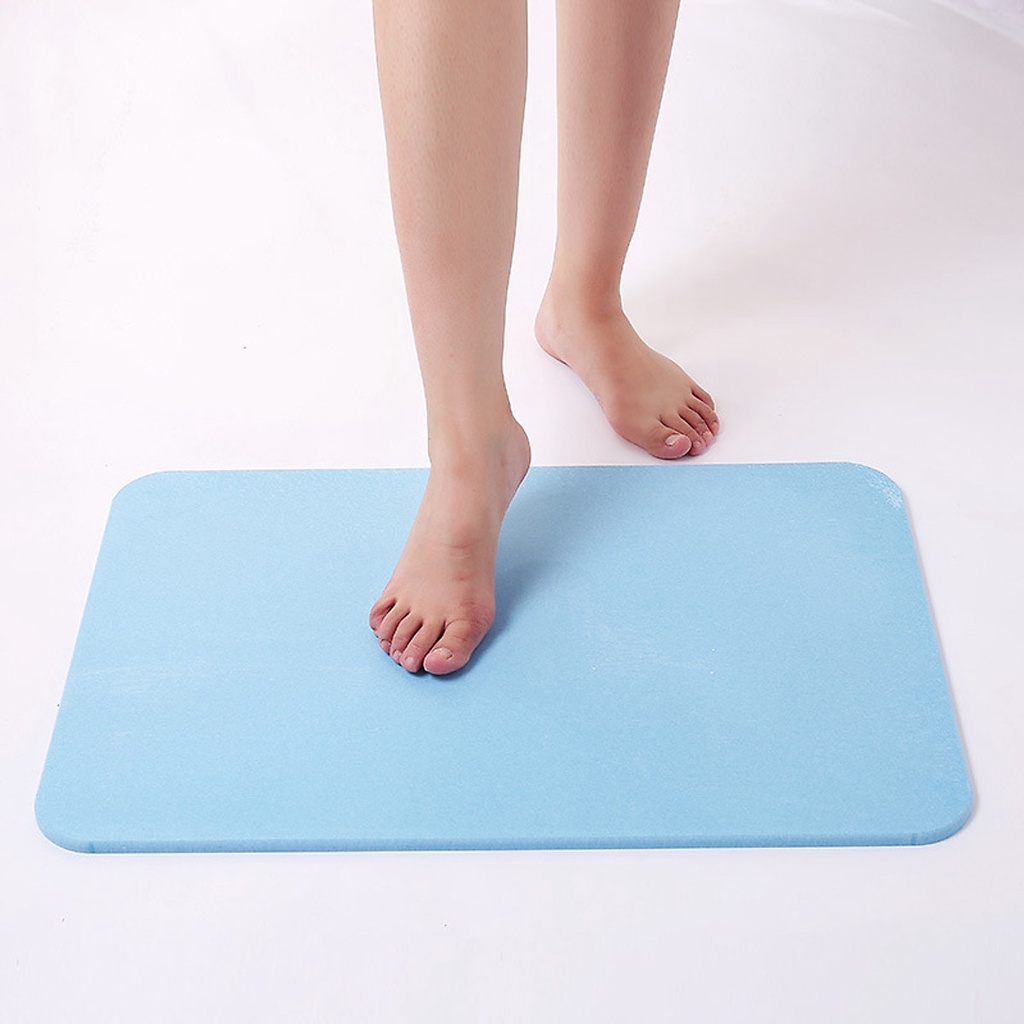 Thảm đá lau chân siêu thấm hút nước, chống trơn công nghệ Nhật Bản 60x39x0.9cm