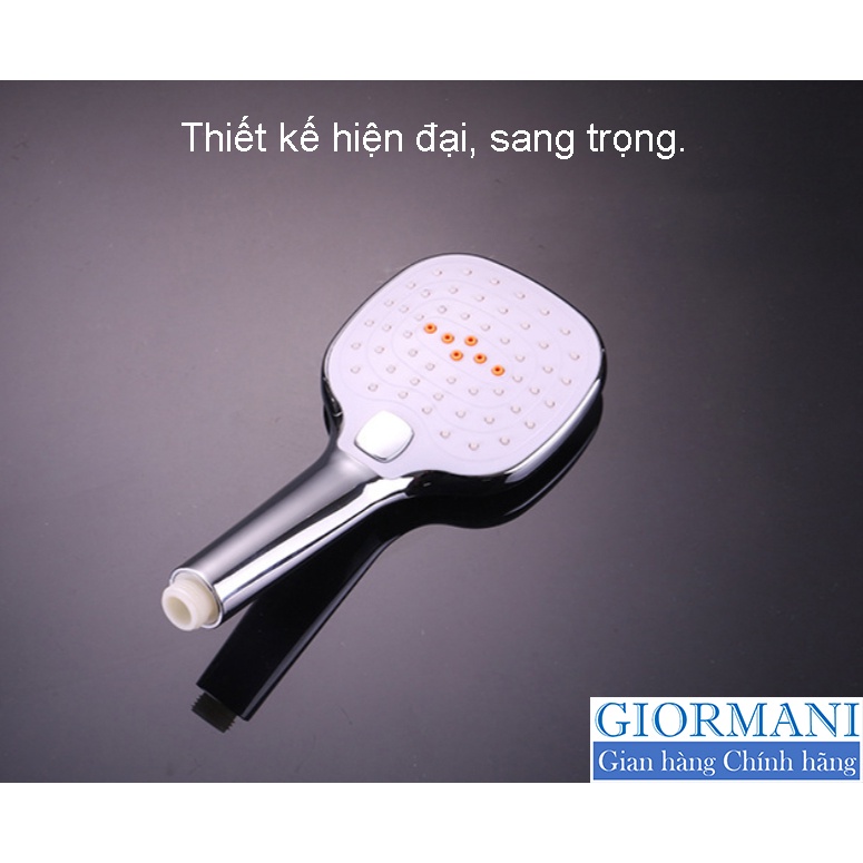 Bát sen tắm nút giữa chỉnh 3 chế độ phun MẠNH - NHẸ  Hàng Cao cấp GIORMANI