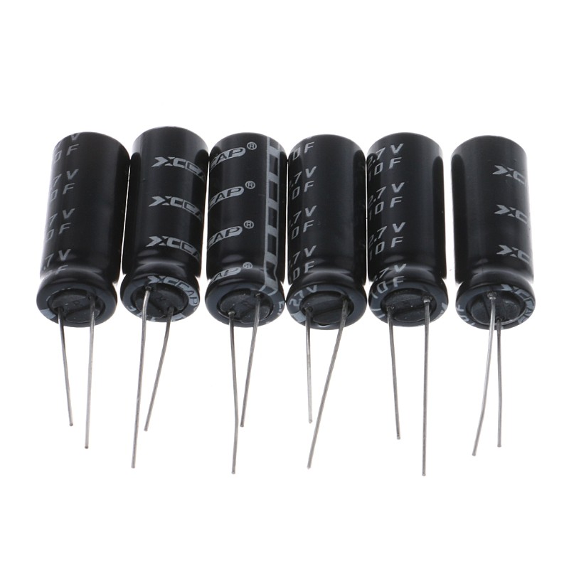 6 tụ điện 2.7v 10f hình trụ 10x26mm