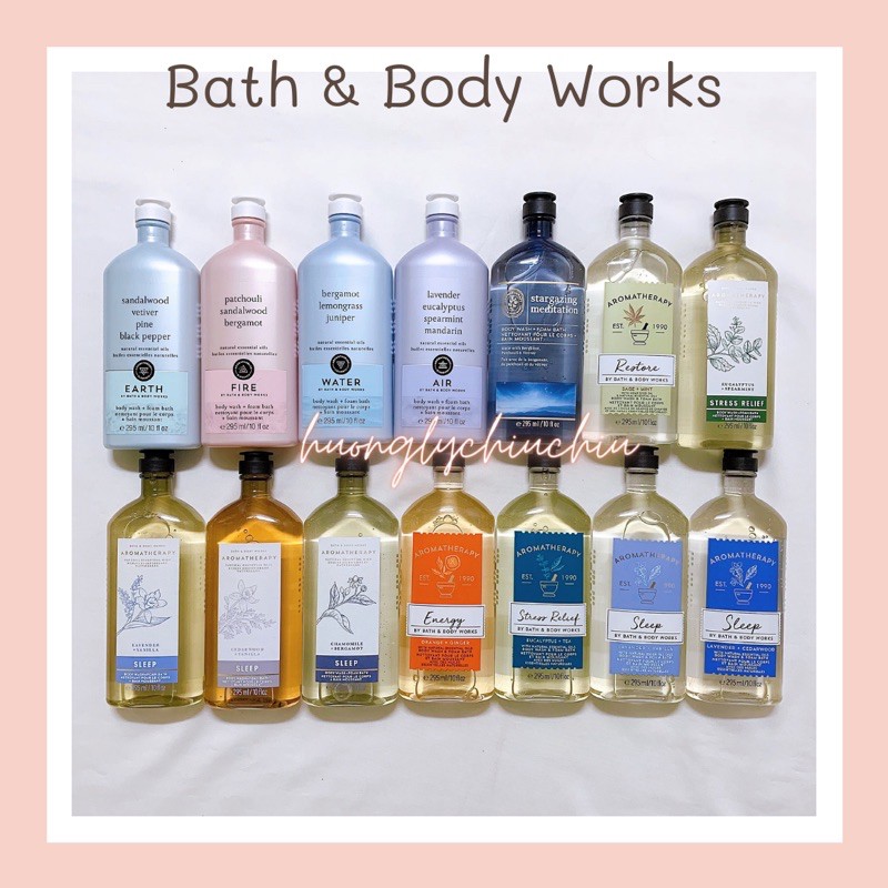 Gel tắm tinh dầu thư giãn Bath and Body Works