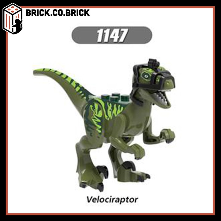 Dinosaurs Jurassic Park Đồ chơi lắp ráp Mô hình Khủng long- Tyrannosaurus Thế giới động vật X0243