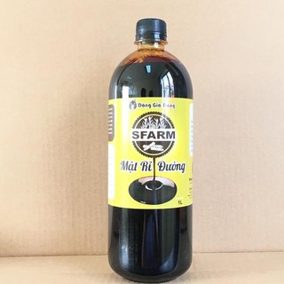 Mật rỉ đường SFARM chai 1 lít - Sử dụng trong nuôi cấy vi sinh, ủ phân bón và rác thải hữu cơ, xử lý nước thải
