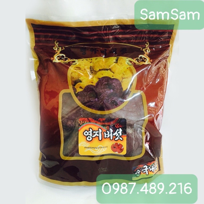 [HÀNG MỚI VỀ] Nấm Linh Chi Đỏ 6 Năm Tuổi Hàn Quốc Túi Nâu 1kg