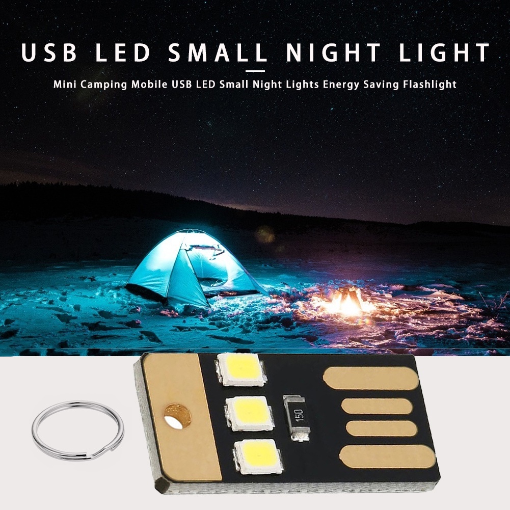 1/5 Đèn Pin LED Mini 0.2W 5V Siêu Mỏng Bỏ Túi Tiện Lợi